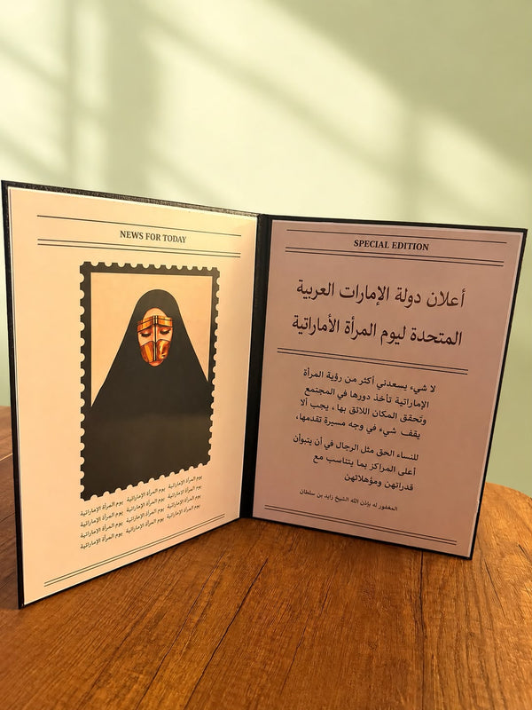 An Emirati Women's Day table book
