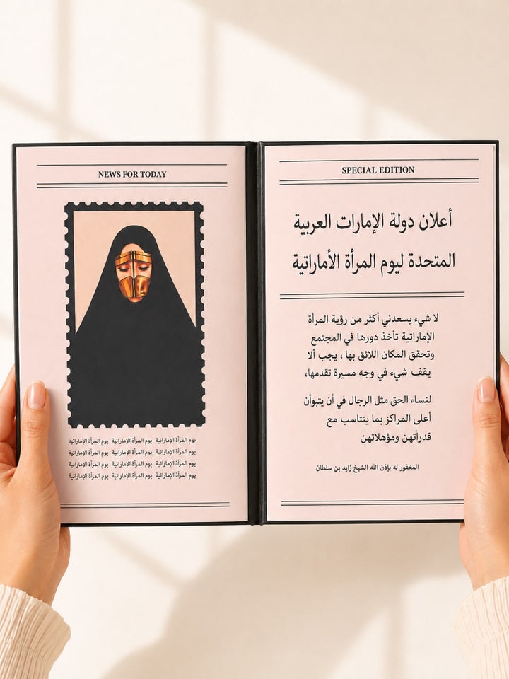 An Emirati Women's Day table book